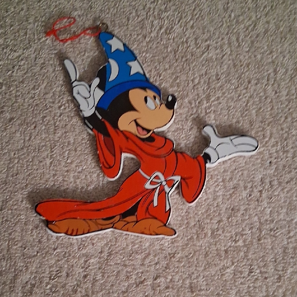 Vintage Disney Ornament Mickey Mouse From The Movie Fantasia